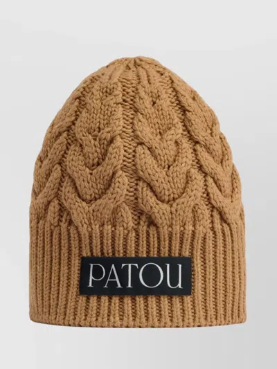PATOU CHUNKY CABLE KNIT HAT