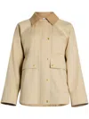 Patou Organic Cotton Parka Jacket In White