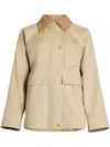 Patou Organic Cotton Parka Jacket In White