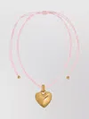 Patou Corded Heart Pendant Necklace