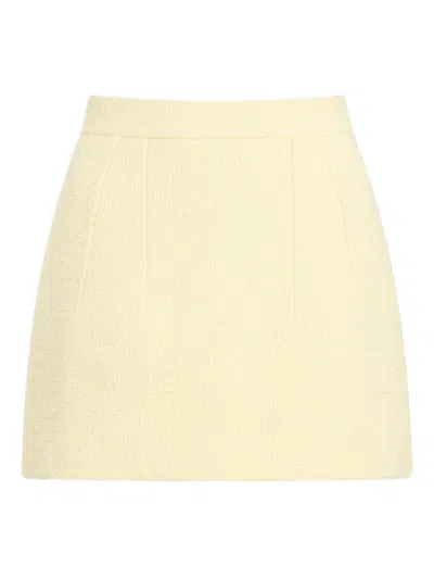 Patou Cotton Blend Skirt In Yellow