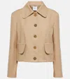 Patou Cotton-blend Tweed Jacket In Beige