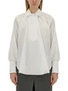 Patou Relaxed Fit Cotton Blouse With High Neck