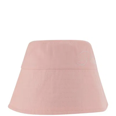 Patou Light Pink Logo-embroidered Bucket Hat