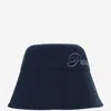 Patou Logo Embroidered Bucket Hat In Navy Black