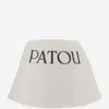 Patou White Bucket Hat With Logo In White
