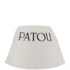 Patou White Bucket Hat With Logo In White