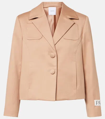 Patou Cotton Jacket In Praline