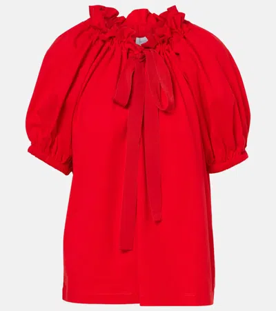 PATOU COTTON JERSEY TOP