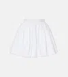 Patou Cotton Miniskirt In White