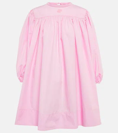 Patou Cotton Poplin Minidress In Pink