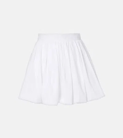 PATOU COTTON POPLIN MINISKIRT