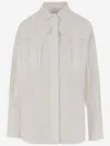 Patou Cotton Shirt With Maxi Pockets In White