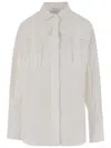 Patou Cotton Shirt With Maxi Pockets In White