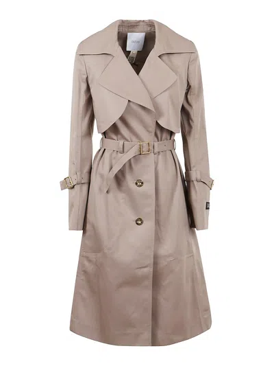 Patou Woman Overcoat Grey Size 8 Cotton In Beige