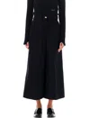 Patou High-waisted Wide Leg Culotte Pants In Size 36 In Black