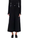 Patou High-waisted Wide Leg Culotte Pants In Size 36 In Black