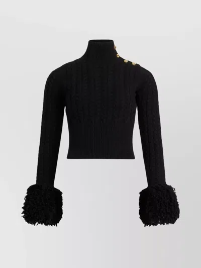 PATOU COZY KNIT JUMPER BUTTON DETAIL