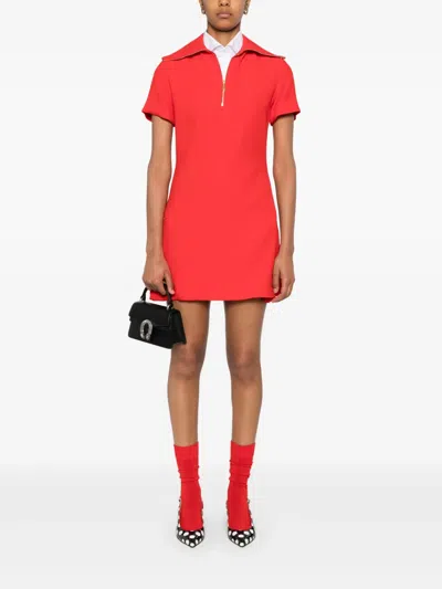 Patou Minikleid Aus Krepp In Rot