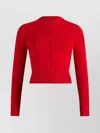 Patou Crew Neck Ribbed Knitwear With Long Sleeves In Red