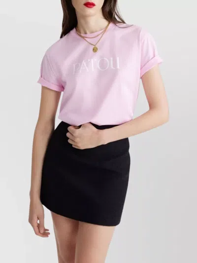 Patou Crew Neck Rolled Cuffs Unisex Top