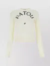 PATOU CREW NECK WOOL BLEND SWEATER