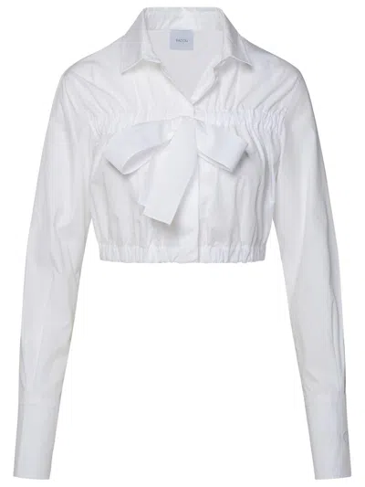 Patou Woman Shirt White Size 8 Cotton