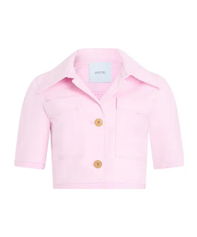 PATOU PATOU CROPPED BUTTON-FRONT JACKET