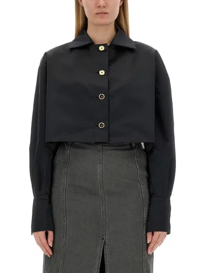 Patou Cropped Fit Jacket In Black