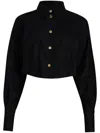 Patou Cropped Shirt In 黑色