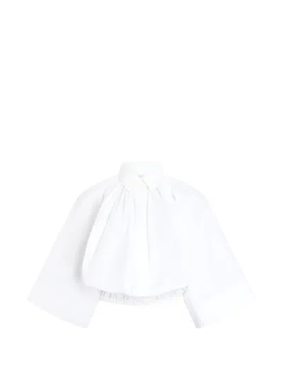 Patou Cropped Shirt In White