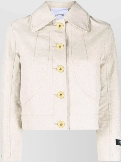 Patou Tailored Short Jacket In White