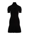 Patou Cross-neck Knit Dress In Black