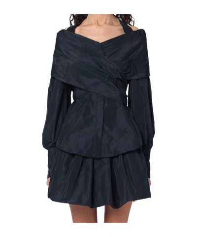 Patou Crossed Shirt In Black