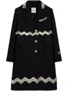 Patou Crystal-embellished Coat In Black