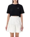 Patou T-shirt Crop  In Black
