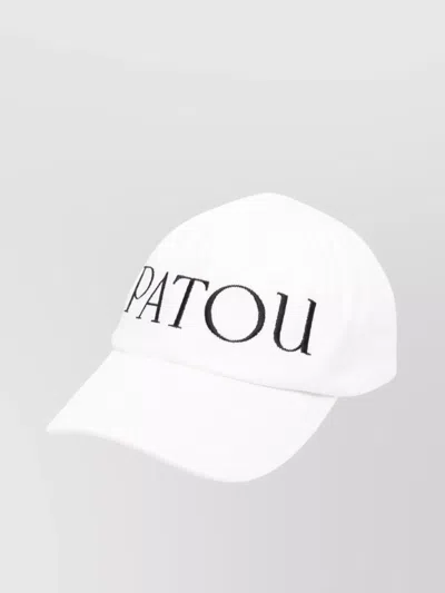 PATOU CURVED PEAK EMBROIDERED LOGO HAT