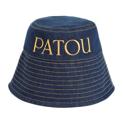 PATOU PATOU DARK BLUE DENIM HAT