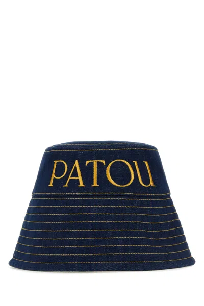 PATOU DARK BLUE DENIM HAT
