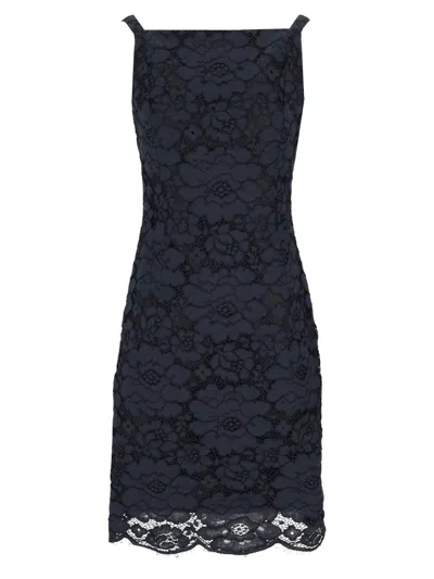 Patou Pencil Midi Dress In Blue