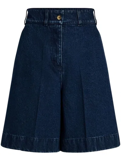 Patou Denim Bermuda In Blue