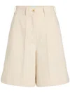 Patou Pressed Crease Shorts In Beige