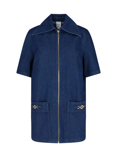 Patou Denim Mini Dress In Blue