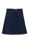 Patou Denim Skirt In Rodeoblue