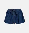 Patou Denim Miniskirt In Blue
