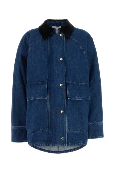 Patou Denim Parka In Blue