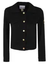 Patou Denim Shaped Jacket In Black