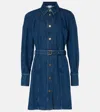 Patou Belted Denim Dress In Blue