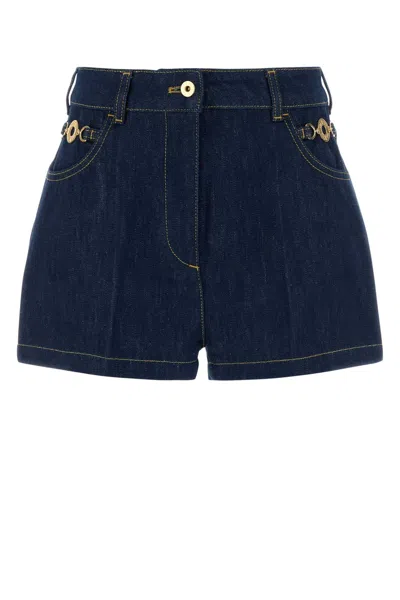 Patou Denim Shorts In Blue