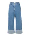 Patou Denim Trousers With Belt Loops In Blue
